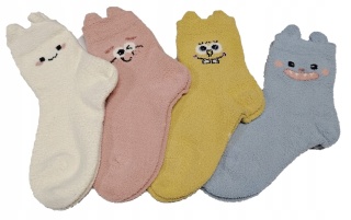 Skarpetki dziecięce wełniane angora ciepłe skarpety buziaki 4 pary 27-30