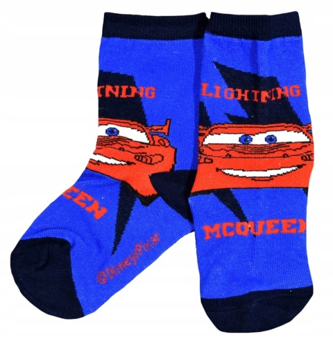 Skarpetki skarpety dziecięce AUTA ZYGZAK MCQUEEN bawełniane 27/30