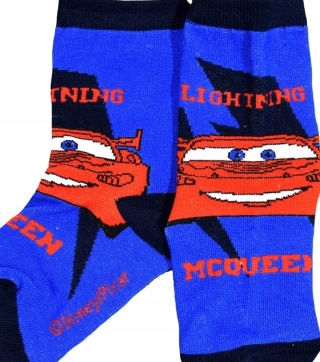 Skarpetki skarpety dziecięce AUTA ZYGZAK MCQUEEN bawełniane 27/30