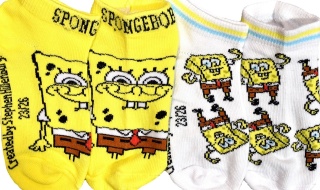 Skarpetki skarpety dziecięce SPONGEBOB KANCIASTOPORTY Stopki 2-pak 23/26