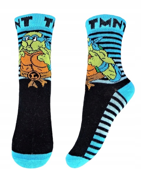 Skarpetki skarpety dziecięce WOJOWNICZE ŻÓŁWIE NINJA bawełna 23/26