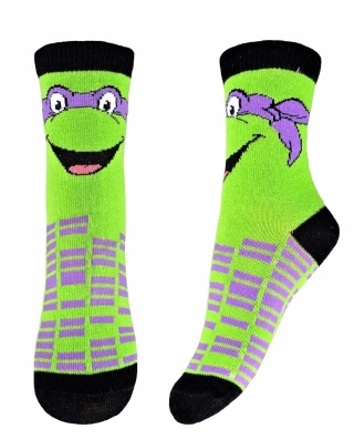 Skarpety skarpetki dziecięce WOJOWNICZE ŻÓŁWIE NINJA bawełna 23/26