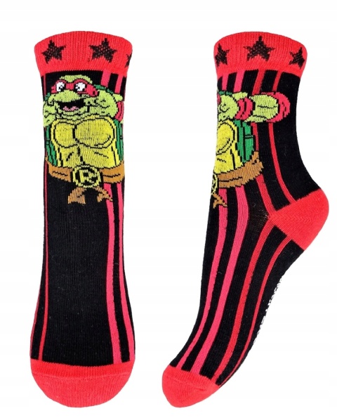 Skarpety skarpetki dziecięce WOJOWNICZE ŻÓŁWIE NINJA bawełniane 23/26