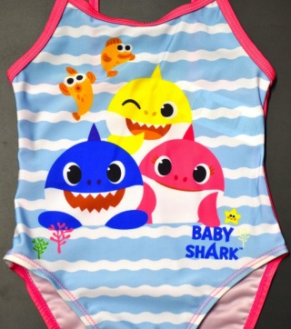 Strój kąpielowy dziecięcy jednoczęściowy BABY SHARK na basen 92/98
