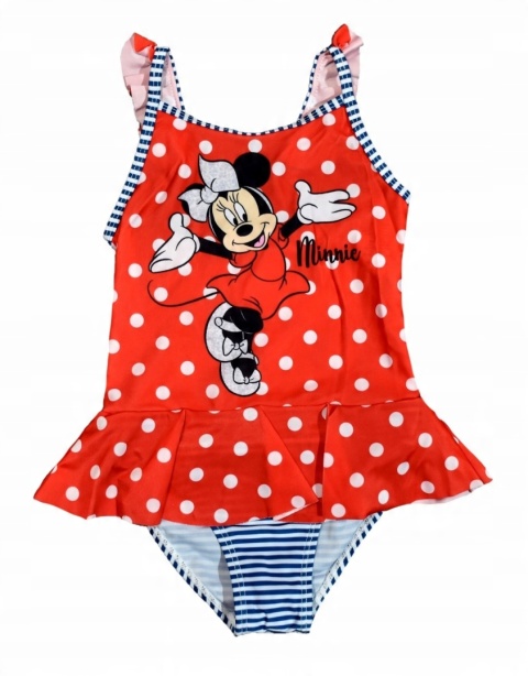 Strój kąpielowy dziecięcy jednoczęściowy MYSZKA MINNIE dziewczęcy 104/110
