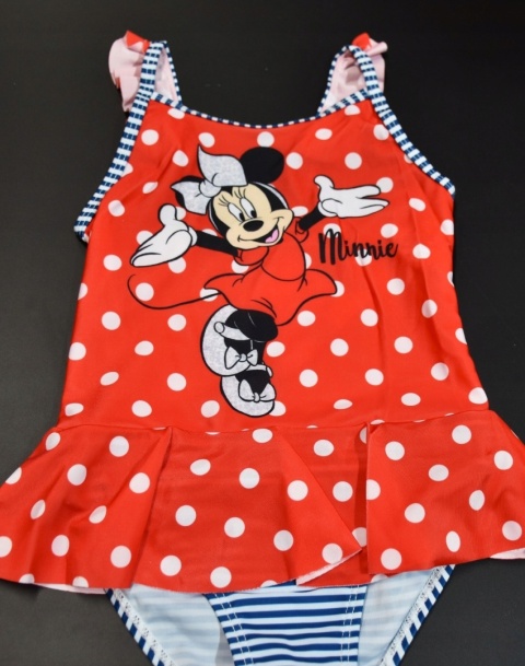 Strój kąpielowy dziecięcy jednoczęściowy MYSZKA MINNIE dziewczęcy 128/134