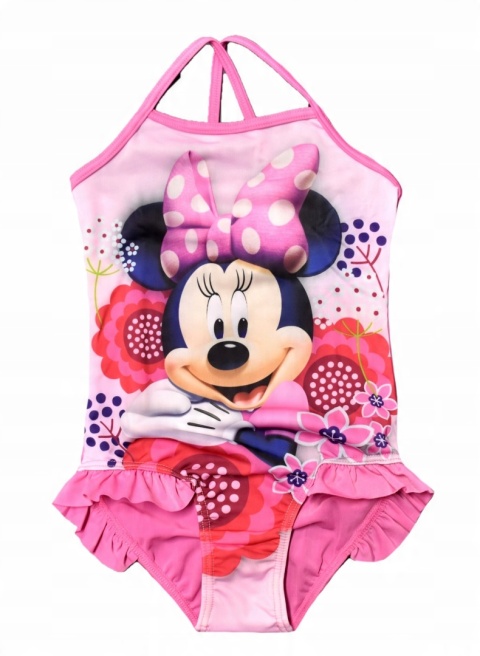 Strój kąpielowy dziecięcy jednoczęściowy MYSZKA MINNIE na basen 110
