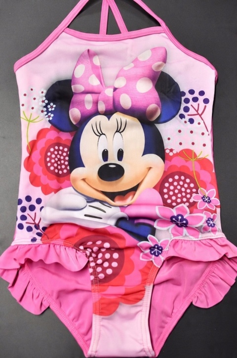 Strój kąpielowy dziecięcy jednoczęściowy MYSZKA MINNIE na basen 110