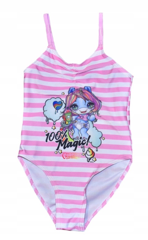 Strój kąpielowy dziecięcy jednoczęściowy POOPSIE na basen 122/128