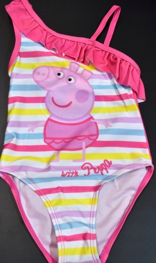 Strój kąpielowy dziecięcy jednoczęściowy ŚWINKA PEPPA na basen 104/110