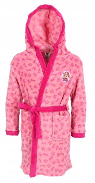 Szlafrok dziecięcy PSI PATROL kaptur koral ciepły kąpielowy pluszowy 98/104