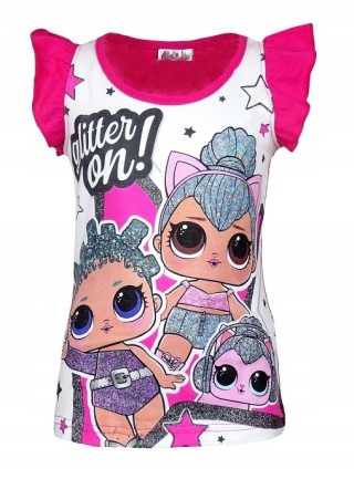 T-shirt LOL L.O.L. SURPRISE bluzka falbanki BROKAT 152