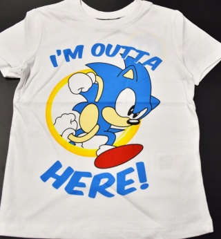 T-shirt koszulka dziecięca SONIC bluzeczka chłopięca bawełniana 104