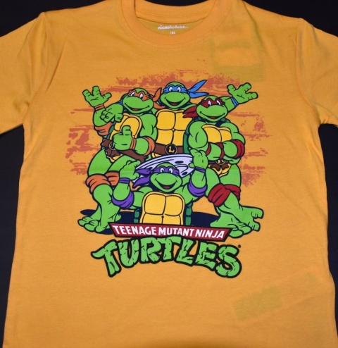 T-shirt koszulka dziecięca WOJOWNICZE ŻÓŁWIE NINJA bluzeczka chłopięca 122