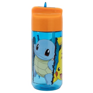 Bidon na wodę butelka z ustnikiem i słomką POKEMON tritan 430 ML