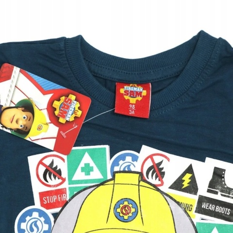 Bluzka dziecięca STRAŻAK SAM t-shirt chłopięcy długi rękaw 122