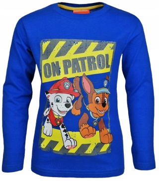 Bluzka koszulka dziecięca PSI PATROL t-shirt długi rękaw CHASE 110