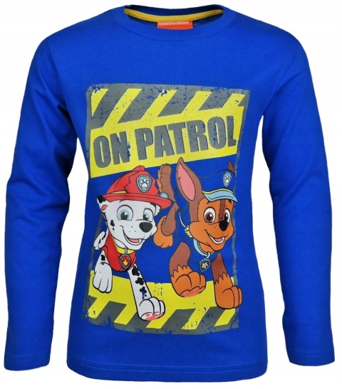 Bluzka koszulka dziecięca PSI PATROL t-shirt długi rękaw CHASE 122