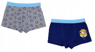 Bokserki majtki MINIONKI chłopięce dziecięce 2-pak 110/116