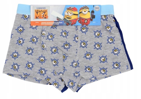Bokserki majtki MINIONKI chłopięce dziecięce 2-pak 98/104