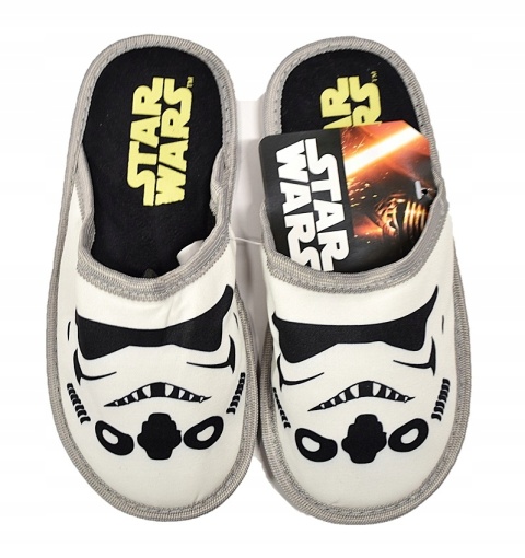 Kapcie dziecięce wsuwane miękkie STAR WARS SZTURMOWIEC 30