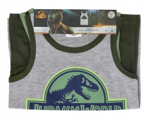 Koszulka JURASSIC WORLD podkoszulek chłopięcy dziecięcy 2-PAK 98/104