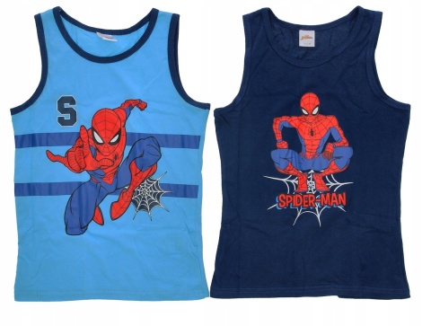 Koszulka t-shirt SPIDERMAN podkoszulek chłopięcy dziecięcy 2-PAK 134/140