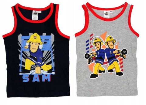 Koszulka t-shirt STRAŻAK SAM podkoszulek chłopięcy dziecięcy 2-PAK 98/104