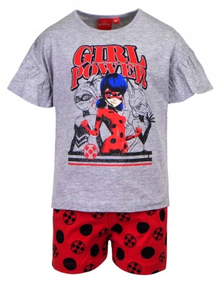 Piżama BIEDRONKA I CZARNY KOT piżama dziecięca komplet letni 104