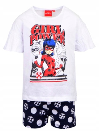 Piżama BIEDRONKA I CZARNY KOT piżama dziecięca komplet letni 104