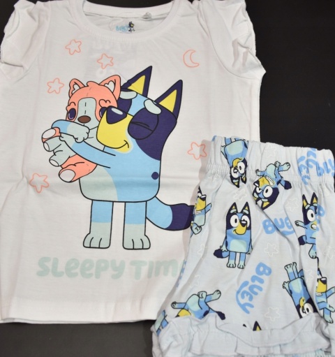 Piżama Bingo i Bluey dziecięca letnia bawełniana dziewczęca piesek 92