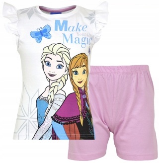 Piżama KRAINA LODU FROZEN dziecięca letnia bawełniana dziewczęca 122
