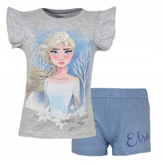 Piżama KRAINA LODU FROZEN dziecięca letnia bawełniana dziewczęca 122