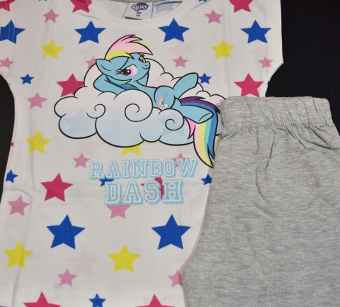 Piżama MY LITTLE PONY dziecięca letnia bawełniana Rainbow Dash 98