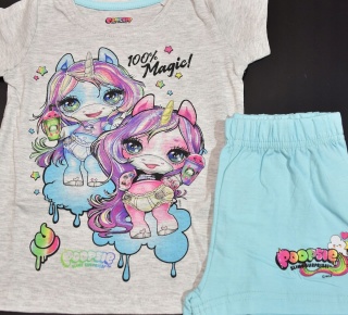 Piżama POOPSIE dziecięca letnia bawełniana dziewczęca 104