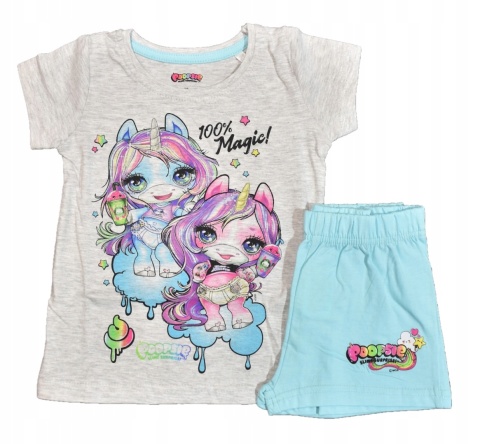 Piżama POOPSIE dziecięca letnia bawełniana dziewczęca 116