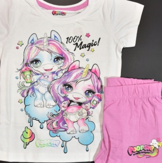 Piżama POOPSIE dziecięca letnia bawełniana dziewczęca 98