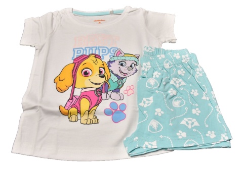Piżama PSI PATROL SKYE dziecięca letnia bawełniana dziewczęca 122