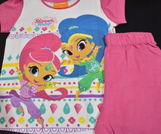 Piżama SHIMMER I SHINE dziecięca letnia bawełniana dziewczęca 98