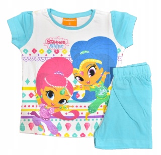 Piżama SHIMMER I SHINE dziecięca letnia bawełniana dziewczęca 98
