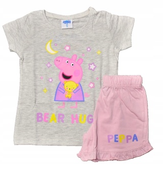 Piżama ŚWINKA PEPPA dziecięca letnia bawełniana dziewczęca 116