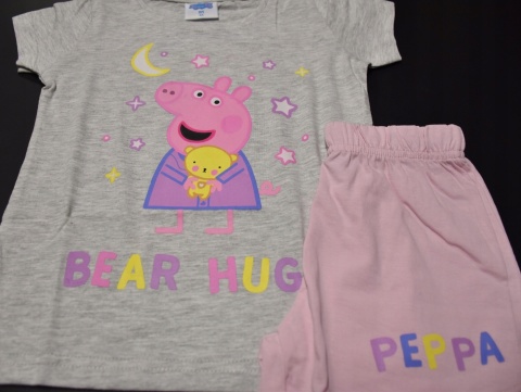 Piżama ŚWINKA PEPPA dziecięca letnia bawełniana dziewczęca 116