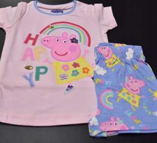 Piżama ŚWINKA PEPPA dziecięca letnia bawełniana dziewczęca 98