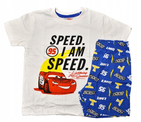 Piżama dziecięca AUTA ZYGZAK MCQUEEN piżamka chłopięca bawełniana 122
