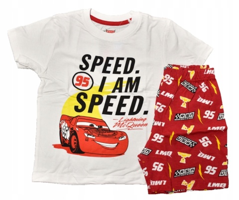 Piżama dziecięca AUTA ZYGZAK MCQUEEN piżamka chłopięca bawełniana 128
