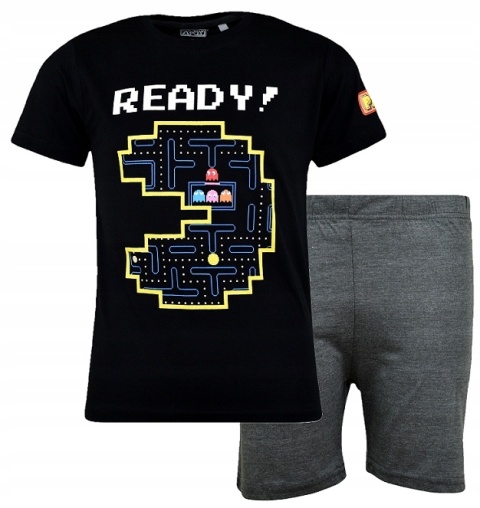 Piżama dziecięca PAC-MAN piżamka chłopięca letnia bawełniana 122