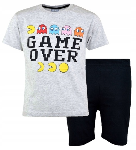 Piżama dziecięca PAC-MAN piżamka chłopięca letnia bawełniana 128