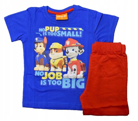 Piżama dziecięca PSI PATROL piżamka chłopięca letnia bawełniana 122