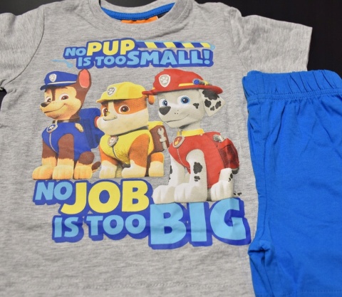 Piżama dziecięca PSI PATROL piżamka chłopięca letnia bawełniana 128