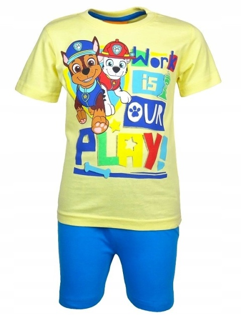 Piżama dziecięca PSI PATROL piżamka chłopięca letnia bawełniana 128